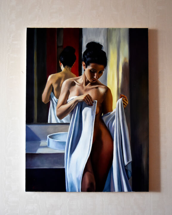 After Shower, Painting by Serghei Ghetiu | Artmajeur