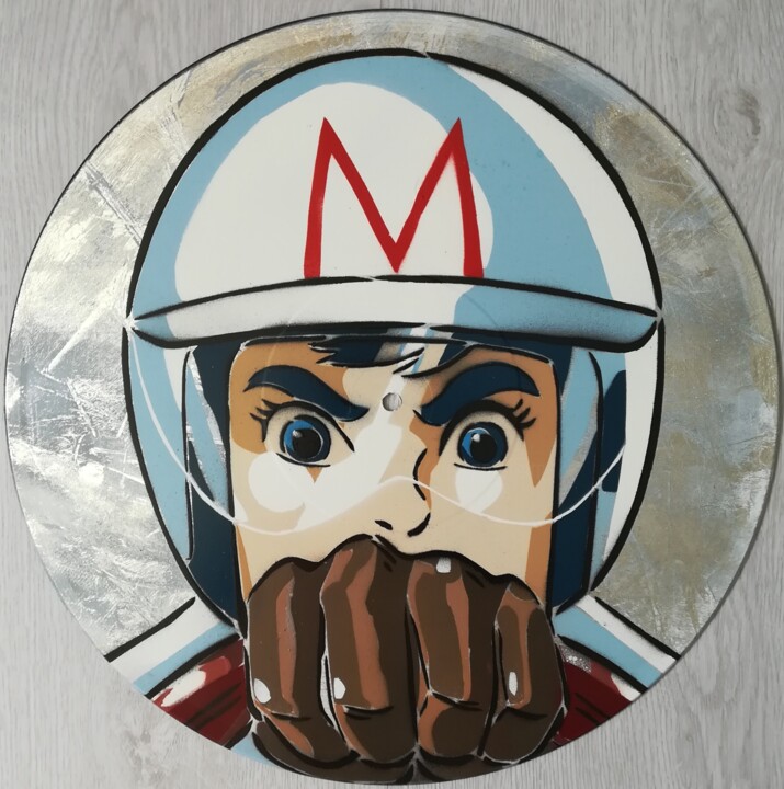 Painting titled "Speed Racer" by Sérgio Clemente, Original Artwork, Spray paint