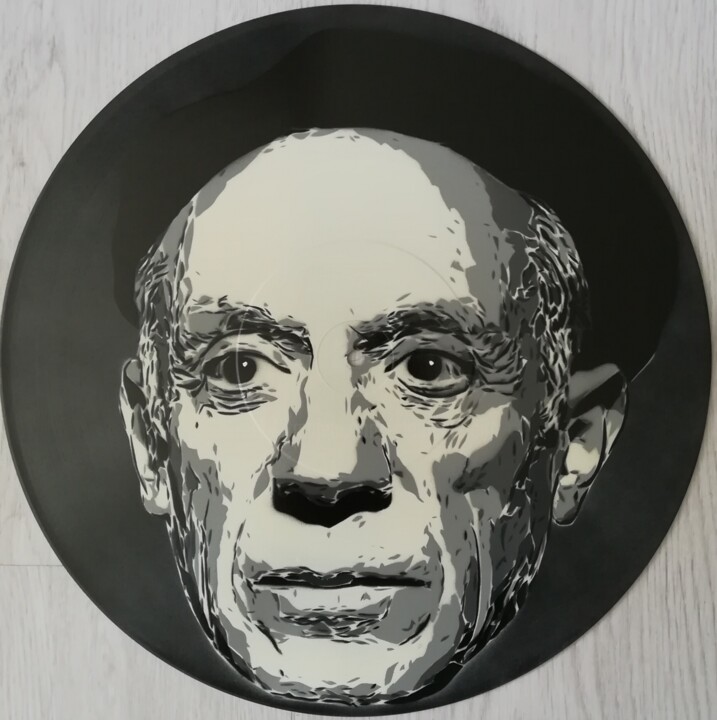Peinture intitulée "Pablo Picasso" par Sérgio Clemente, Œuvre d'art originale, Acrylique