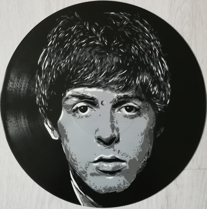 Peinture intitulée "Paul McCartney" par Sérgio Clemente, Œuvre d'art originale, Acrylique