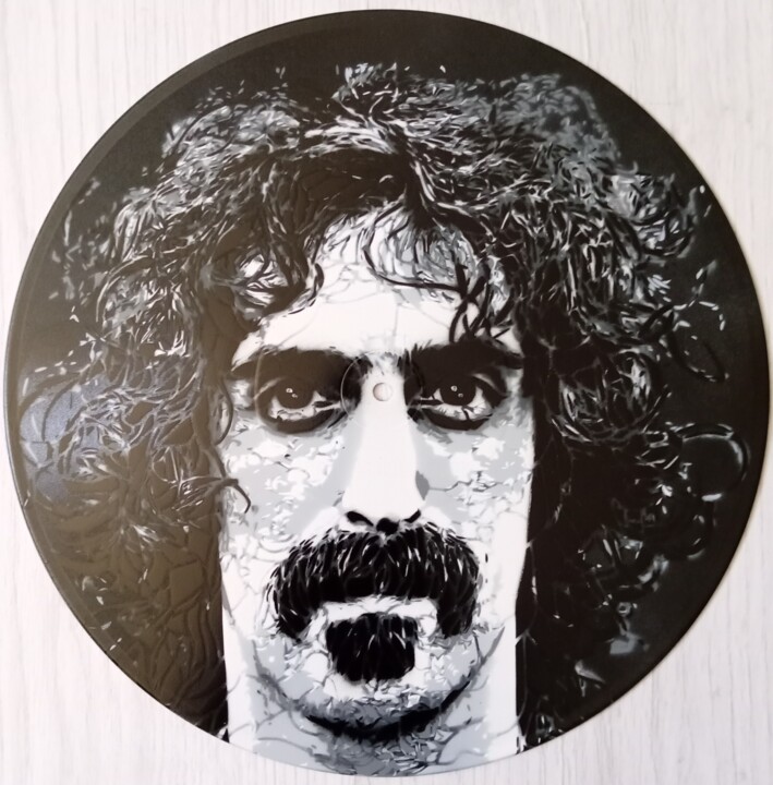 Pintura titulada "Frank Zappa" por Sérgio Clemente, Obra de arte original, Pintura al aerosol