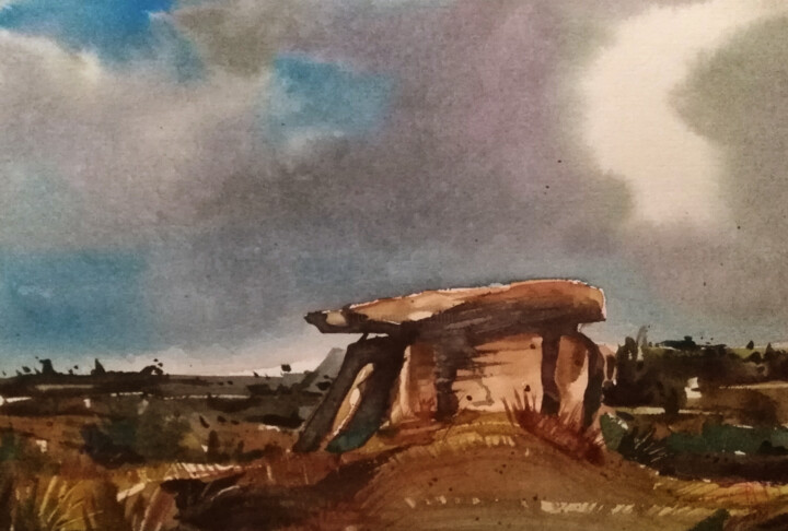 Pintura titulada "WATERCOLOUR/6" por Sergio David, Obra de arte original, Acuarela Montado en Bastidor de camilla de madera