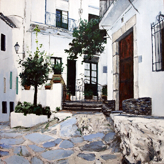 Painting titled "Cadaqués I" by Sergio Decoster, Original Artwork, Oil