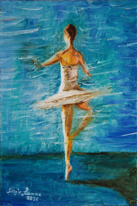Peinture intitulée "Another Tiny Dancer" par Sergio Lanna (Sir Joe), Œuvre d'art originale, Huile