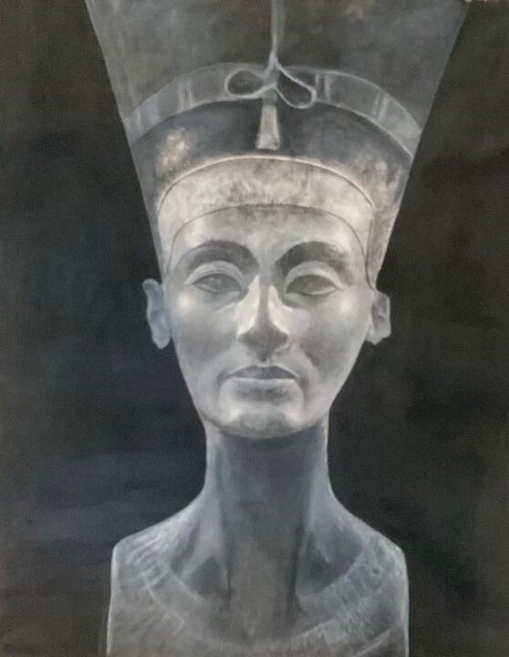 Pintura titulada "Nefertiti" por Sergio Repossini, Obra de arte original, Acrílico