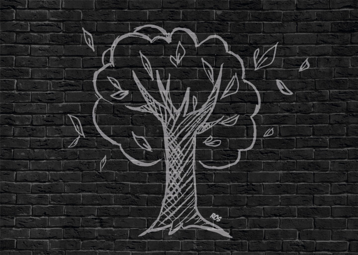 Artes digitais intitulada "tree" por Sergio Ros, Obras de arte originais, colagem digital