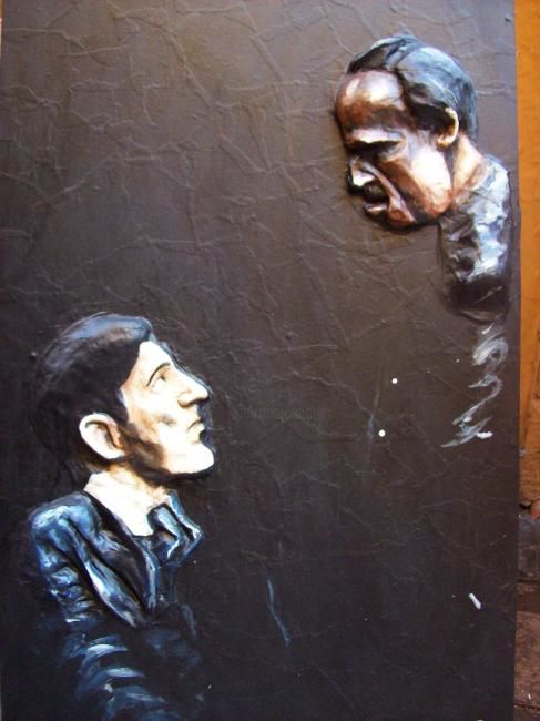 Sculpture intitulée "el padrino" par Sergio Uribe, Œuvre d'art originale, Papier