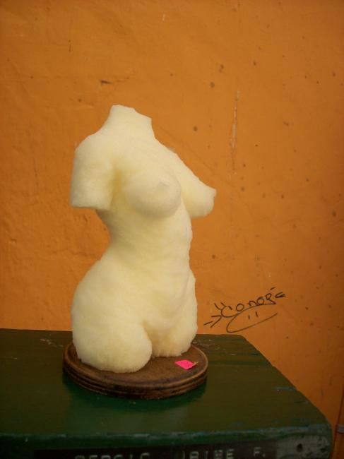 Sculpture titled "torso de esponja" by Sergio Uribe, Original Artwork, Other