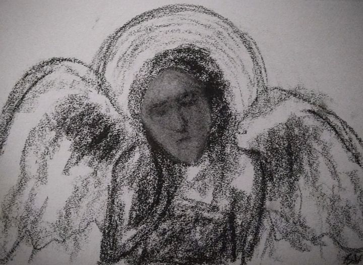 「angel」というタイトルの絵画 Sergio Verryによって, オリジナルのアートワーク