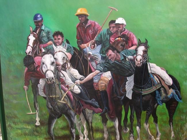 Peinture intitulée "POLO" par Sergio, Œuvre d'art originale, Huile