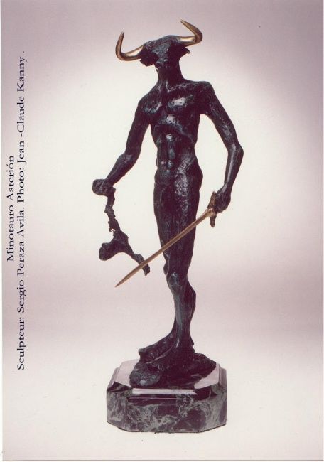 Sculpture titled "asterion the minota…" by Sergio Peraza, Original Artwork