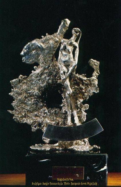 Sculpture titled "Singularitè nue" by Sergio Peraza, Original Artwork