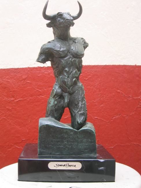 Sculpture titled "Minotaur" by Sergio Peraza, Original Artwork