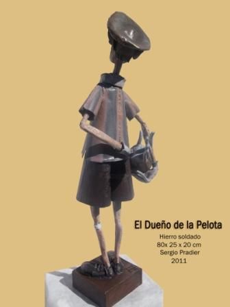 Sculptuur getiteld "El Dueño de la Pelo…" door Sergio Pradier, Origineel Kunstwerk
