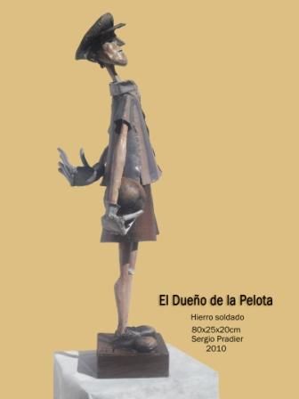 Sculptuur getiteld "El Dueño de la Pelo…" door Sergio Pradier, Origineel Kunstwerk