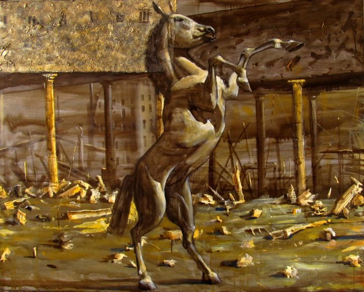 Pintura intitulada "Final IV" por Serg  Roy, Obras de arte originais, Óleo