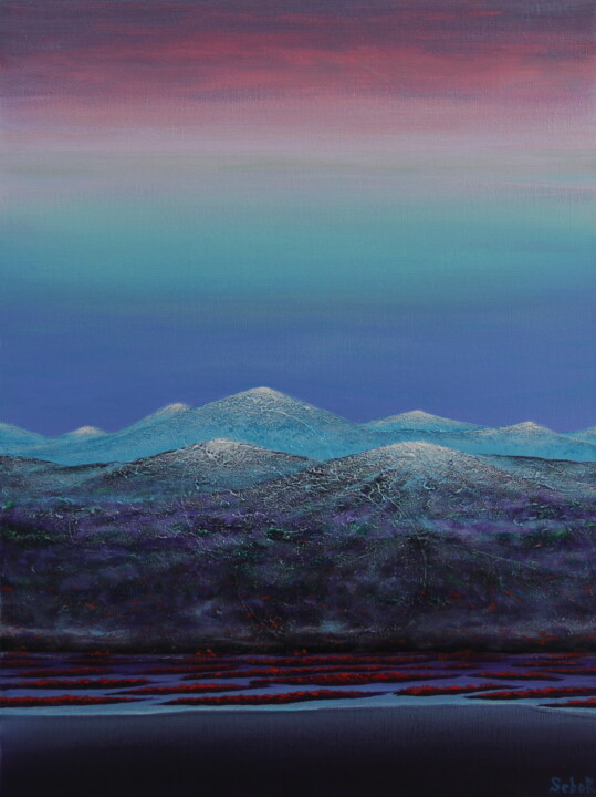 Peinture intitulée "Ask The Mountains" par Serguei Borodouline, Œuvre d'art originale, Acrylique