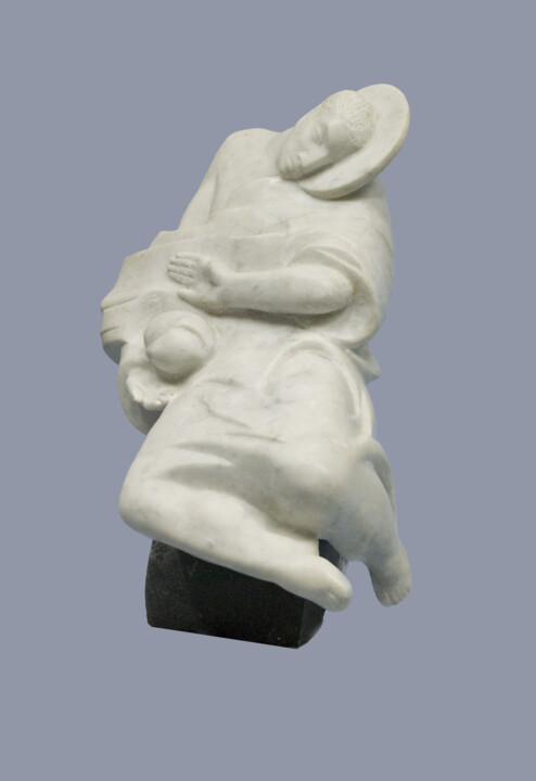 Sculpture intitulée "The Creator" par Serhii Brylov, Œuvre d'art originale, Pierre