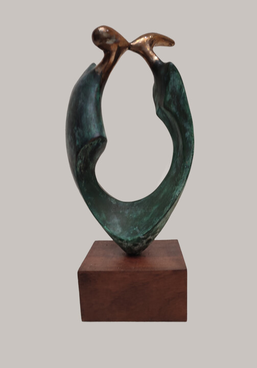 Sculpture intitulée "Kiss." par Serhii Brylov, Œuvre d'art originale, Bronze