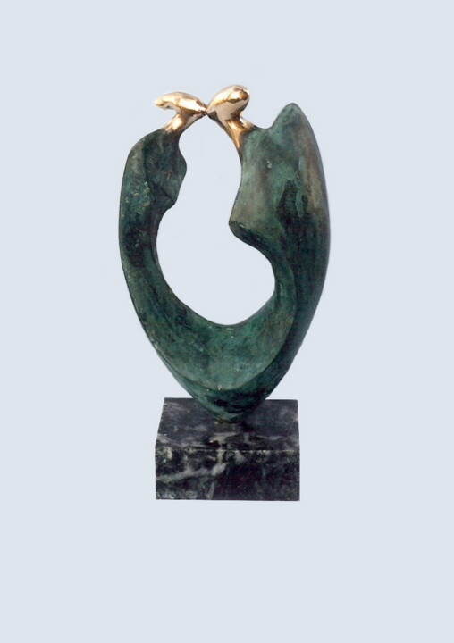 Sculpture titled "Kiss1" by Serhii Brylov, Original Artwork, Bronze