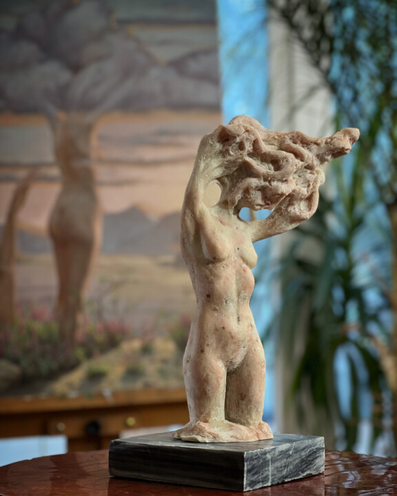 Sculpture titled "Rise (sculpture)" by Serhii Hetmanchuk, Original Artwork, Polymer clay