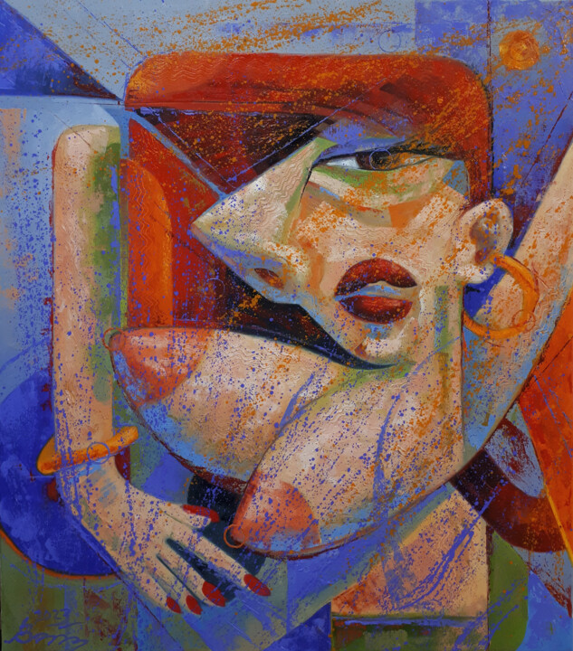 Painting titled "Ginger dance" by Serhii Voichenko, Original Artwork, Oil