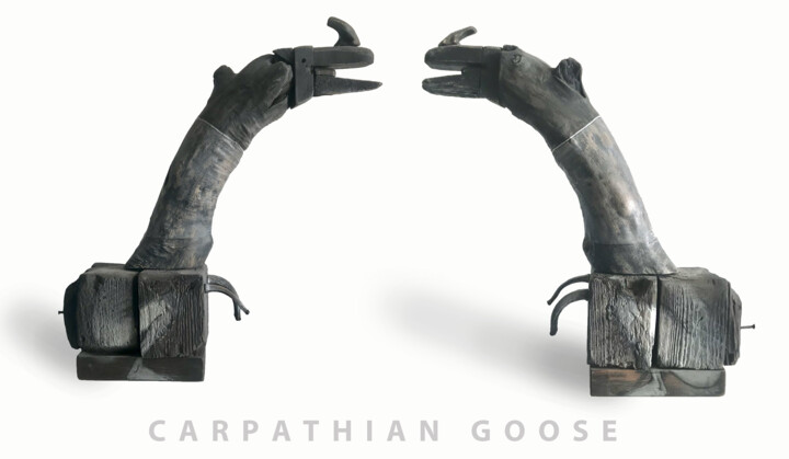 "Carpathian goose" başlıklı Heykel Sergii Shkoliar tarafından, Orijinal sanat, Ahşap