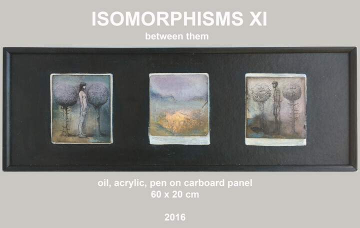 Malerei mit dem Titel "ISOMORPHISMS XI" von Sergii Shkoliar, Original-Kunstwerk, Acryl Auf Karton montiert