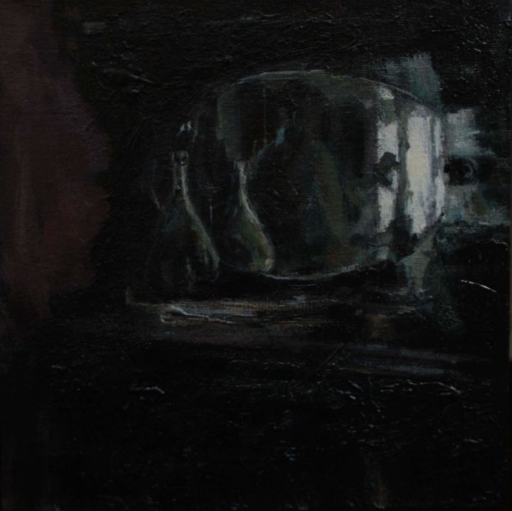 Malerei mit dem Titel ""Reflection"" von Marina Shavyrina-Shkoliar, Original-Kunstwerk, Acryl Auf Keilrahmen aus Holz montie…