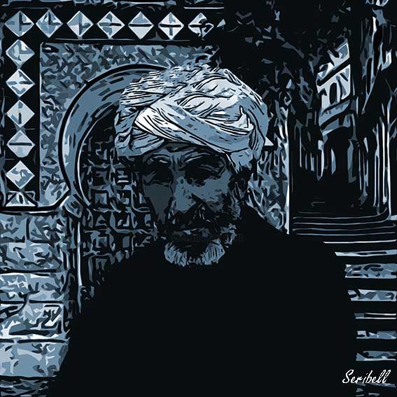 Arte digital titulada "CHIKH EL CASBAH" por Seribell, Obra de arte original