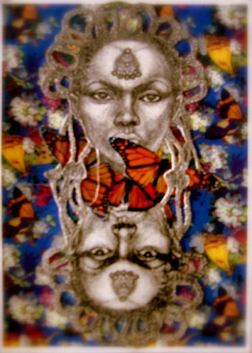 Digital Arts titled "caterpillar-queen-o…" by Serinity Knight, Original Artwork