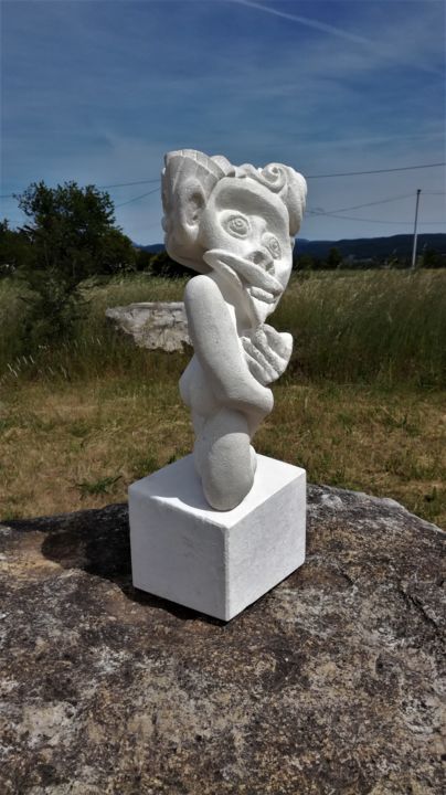 Escultura titulada "L'insuccube" por Michel-Alexandre, Obra de arte original, Piedra
