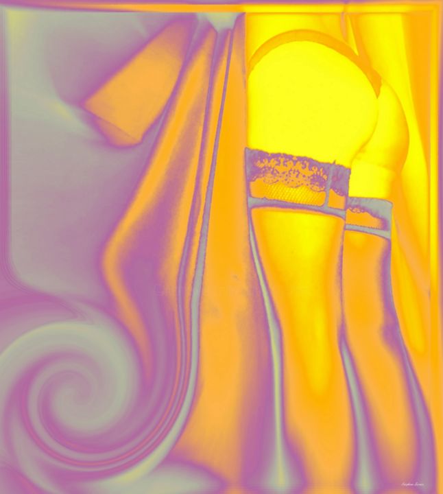 Photography titled "Sensualité Yellow -…" by Stephan Serris, Original Art, Digital Photography