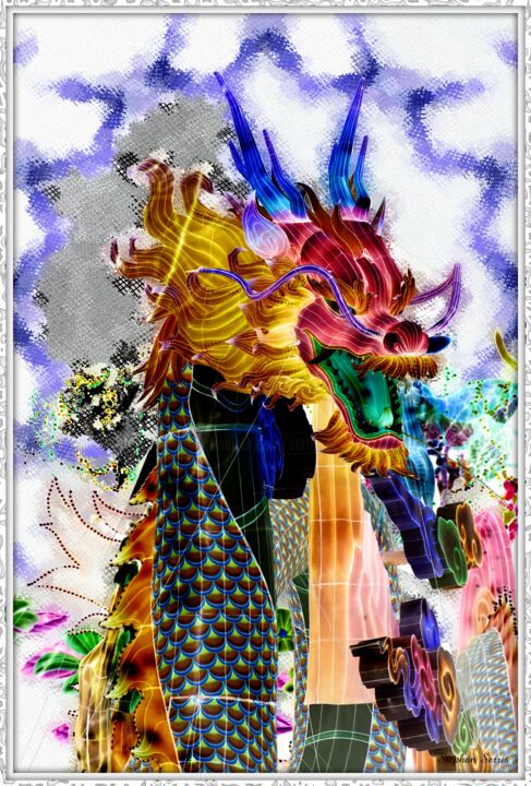 Фотография под названием "La Colère du Dragon…" - Stephan Serris, Подлинное произведение искусства, Манипулированная фотогра…