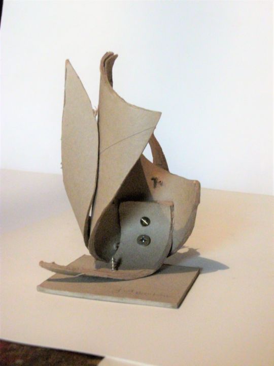 "Sculpture abstraite…" başlıklı Heykel Servin tarafından, Orijinal sanat, Karton