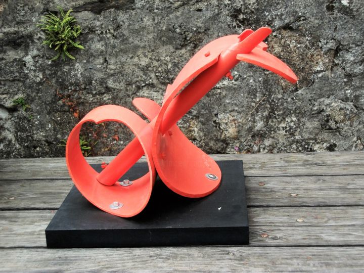 Sculpture intitulée "Sculpture abstraite…" par Servin, Œuvre d'art originale, Plastique