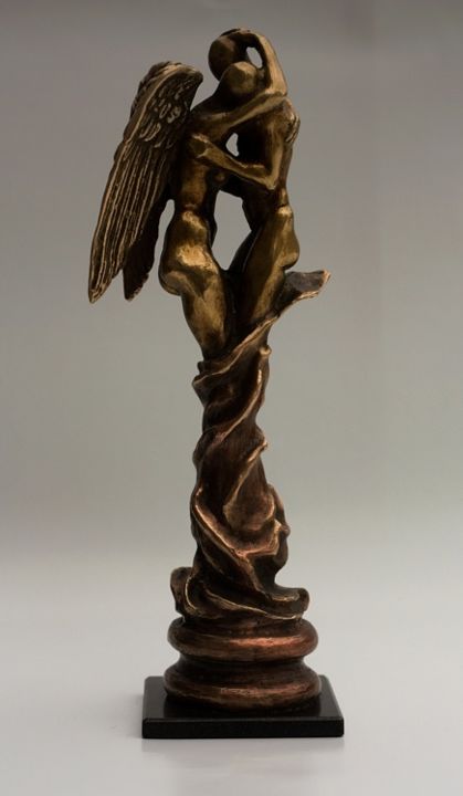 Sculpture titled "preg" by Seryoja Stefanov, Original Artwork, Metals