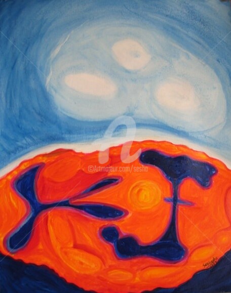 Digital Arts titled "Divine Consciousness" by Sesha, Original Artwork, Oil