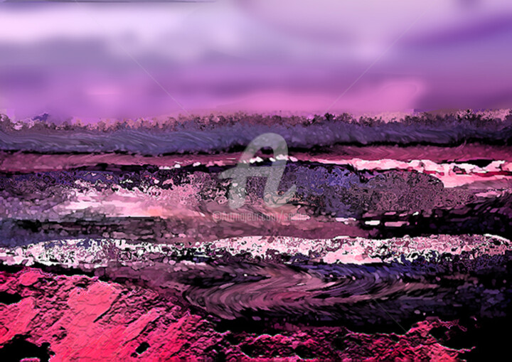 Digital Arts titled "painting-seascape-r…" by Sesha, Original Artwork