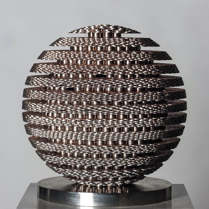 Sculpture titled "Circle I" by Seungwoo Kim, Original Artwork, Stainless Steel