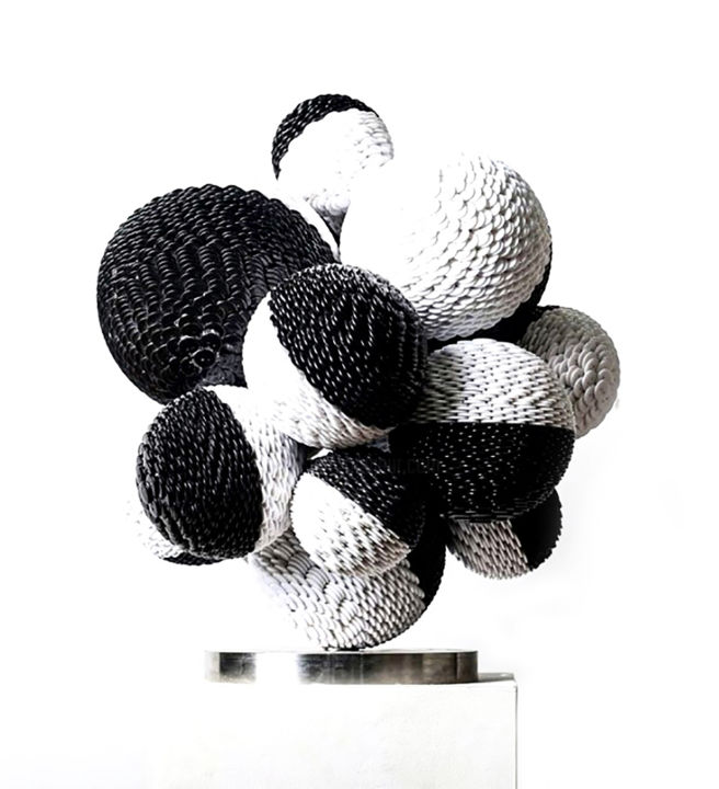 Skulptur mit dem Titel "Circle XXXI" von Seungwoo Kim, Original-Kunstwerk, Kunststoff