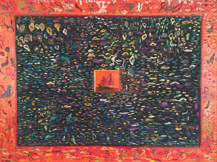 Peinture intitulée "Vicissitudes of life" par Seva Novruz, Œuvre d'art originale, Huile