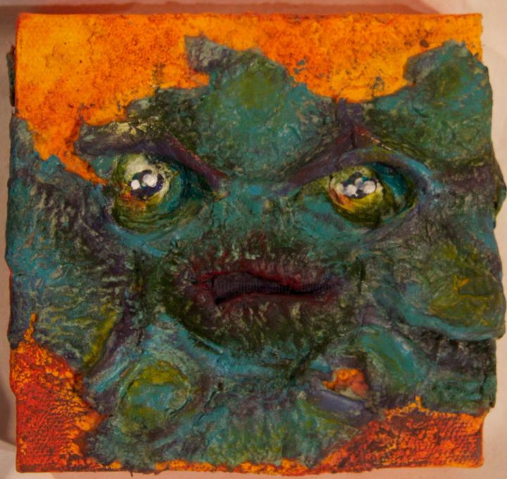 Peinture intitulée "mutation marine" par Sèvange, Œuvre d'art originale