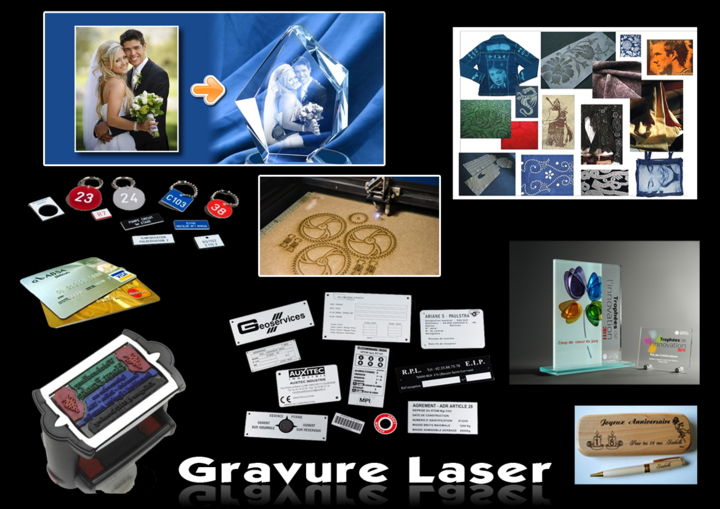 Arts numériques intitulée "gravure-laser.jpg" par Allal Babouri, Œuvre d'art originale