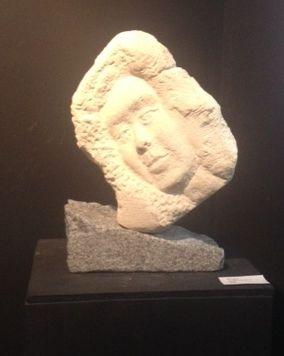 Sculpture titled "Innocence" by Sev, Original Artwork, Stone