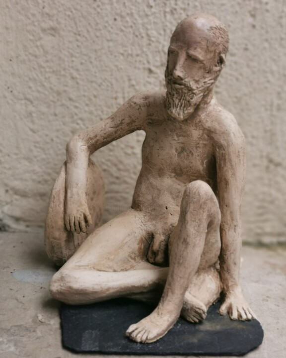 雕塑 标题为“NU GREC ANCIEN” 由Severine Soulas, 原创艺术品, 粘土