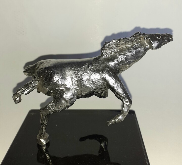 Sculpture titled "EQUUS" by Severino Braccialarghe, Original Artwork, Stainless Steel