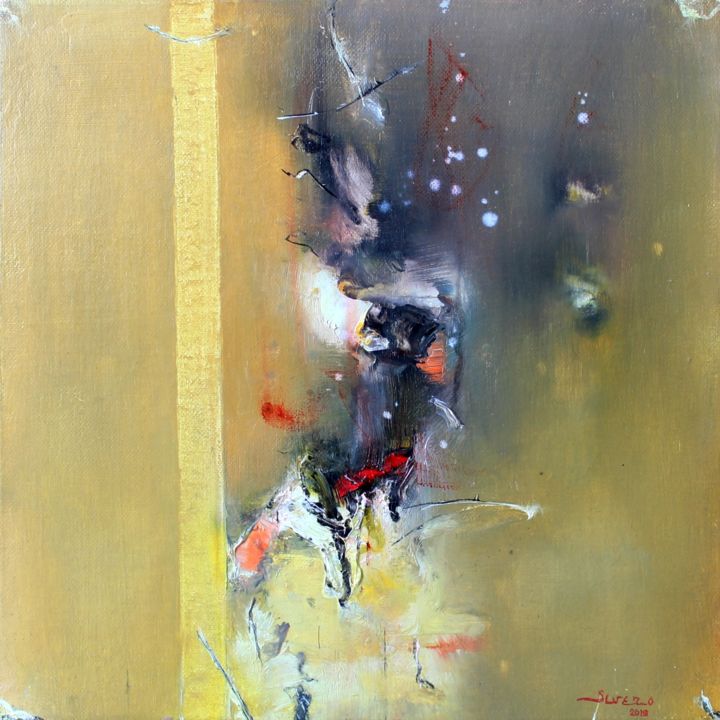 Peinture intitulée "Jaune 1" par Severo Sanchez Alvarez (Severo), Œuvre d'art originale, Huile