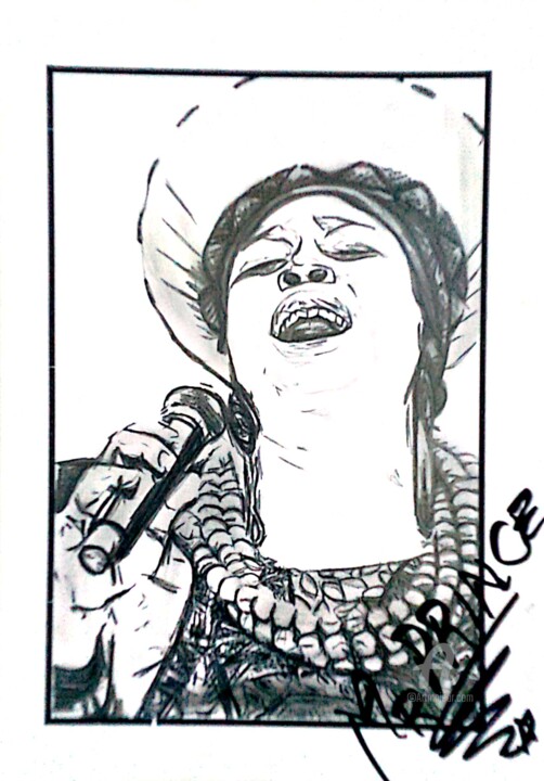 Desenho intitulada "ART129" por Sewa Situ Prince-Agbodjan, Obras de arte originais, Lápis