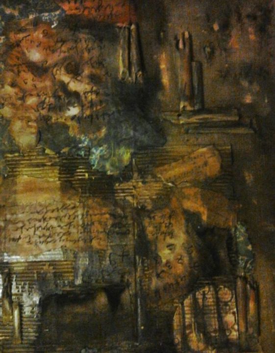 Painting titled "History" by Şeyda Kınacı, Original Artwork